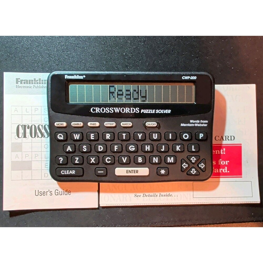 Franklin CWP-200 Crossword Puzzle Solver Spell Checker, Handheld Battery